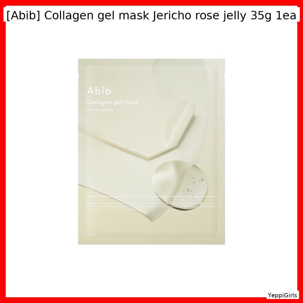 [Abib] Máscara De gel De Colágeno Jericho Rose jelly 35g 1ea/Coreana/Infusion Por YeppiGirls