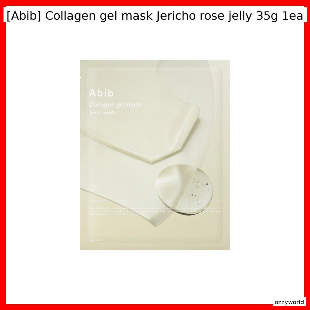 [Abib] Máscara De Gel De Colágeno Jericho Rose jelly 35g 1ea/Coreana/Infusion/100 % Genuína Por ozzyworl