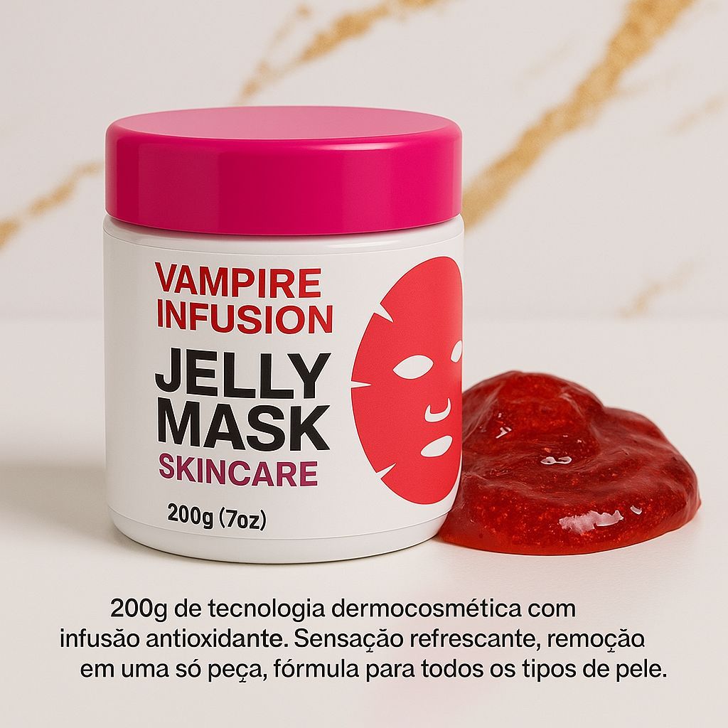Máscara Jelly Vampire Infusion Pele Radiante e Hidratada
