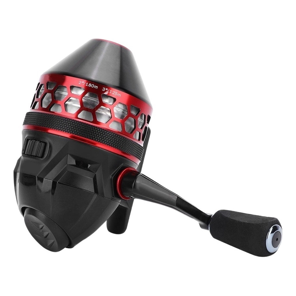 Metal Roda De Pesca De Água Salgada Carretel Tiro Estilingue