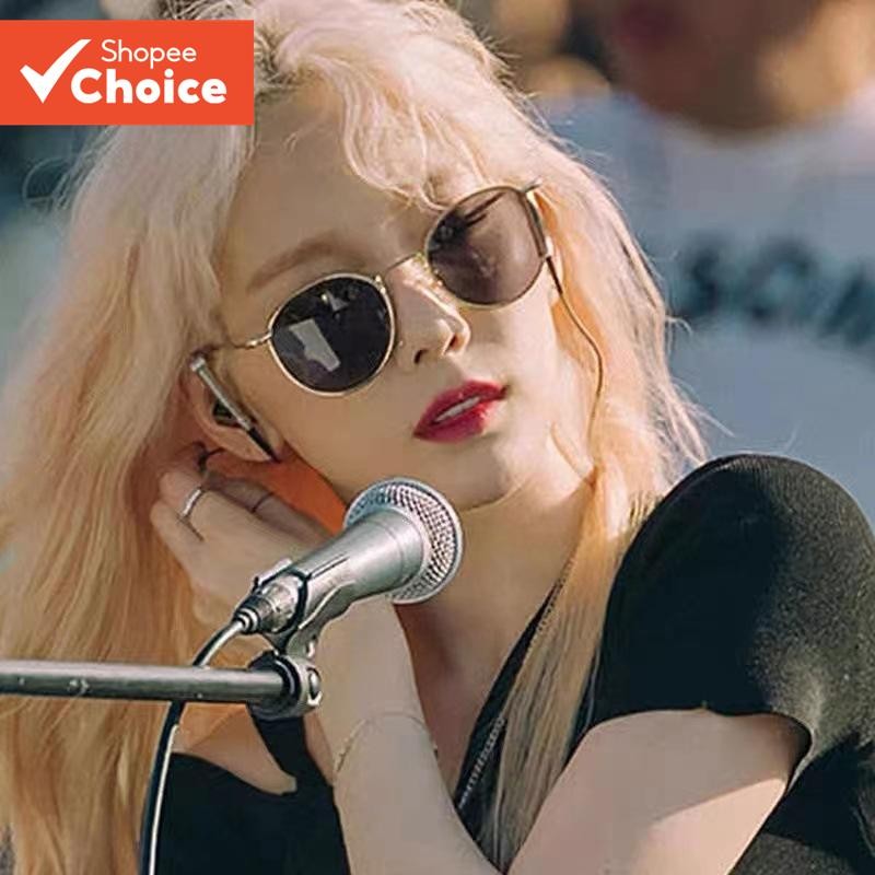 Moda Coreana Óculos de Sol UV400 Hip Hop Metal Frame Outdoor Anti-Ultravioleta Importado Alta Qualidade
