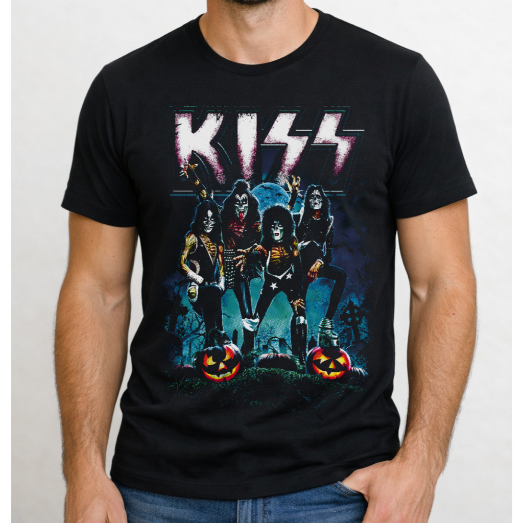 Camiseta Kiss Rock Banda Camisetas Personalizadas Diversas Rock and Roll