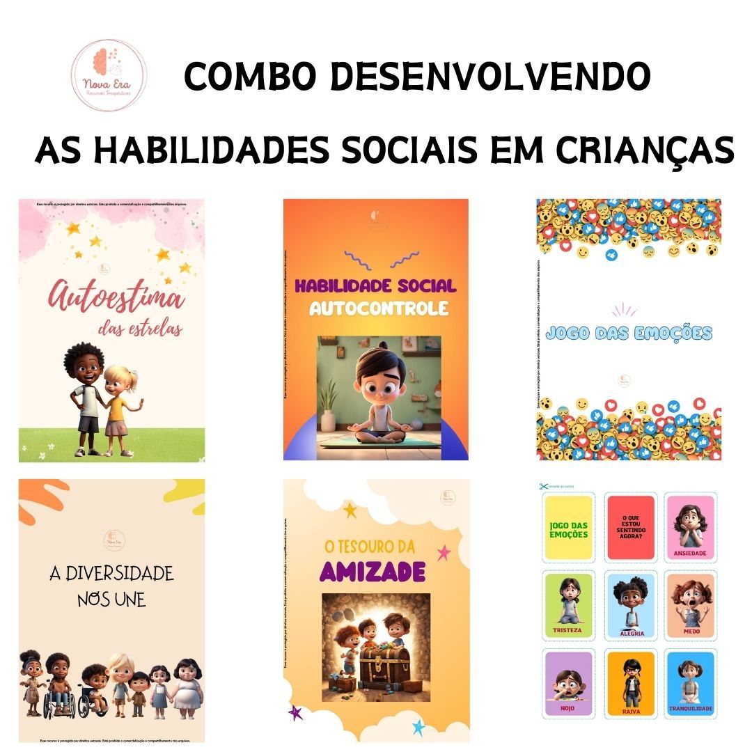 Combo Desenvolvendo as Habilidades Sociais em crianças