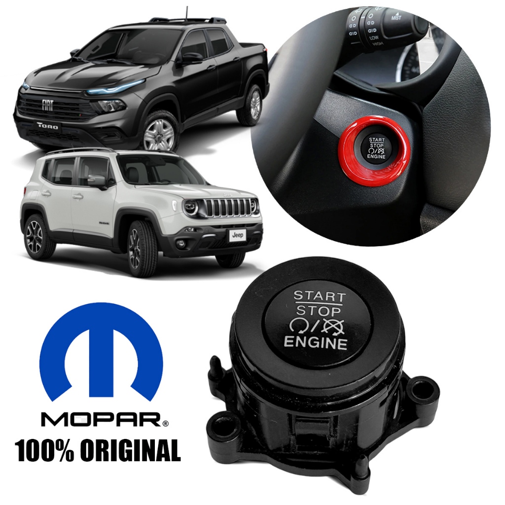 Interruptor Chave Ignição Botão Power Start Stop Original Mopar Renegade Compass Toro