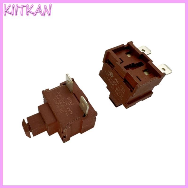 KIITK 2 Pin Power Switches Button 12A 250V Mecanismo Bloqueio Automático