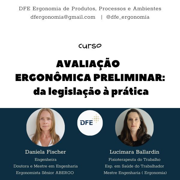 Avaliação Ergonômica Preliminar (AEP): da legislação à prática