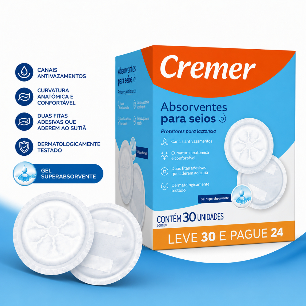 Absorvente para Seios - Cremer