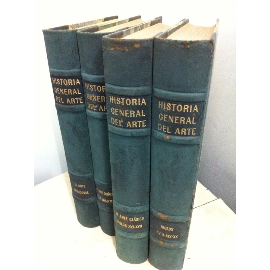 Historia General del Arte ( Coleção Completa com 4 Volumes ) Version Espanhola de Pedro Aguado Bleye - 1952 Tomo 1 - El Arte de Los Tiempos Tomo 2 - El Arte Musulman Tomo 3 - El Arte En Italia En Silgo Xv Tomo 4 - El Arte En Europa En El Silgo Xviii