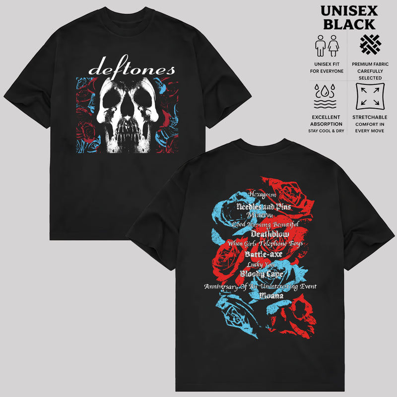 Camiseta Vintage Deftones 20th Anniversary Daydreamer Atemporal Elegante Moderna Retrô