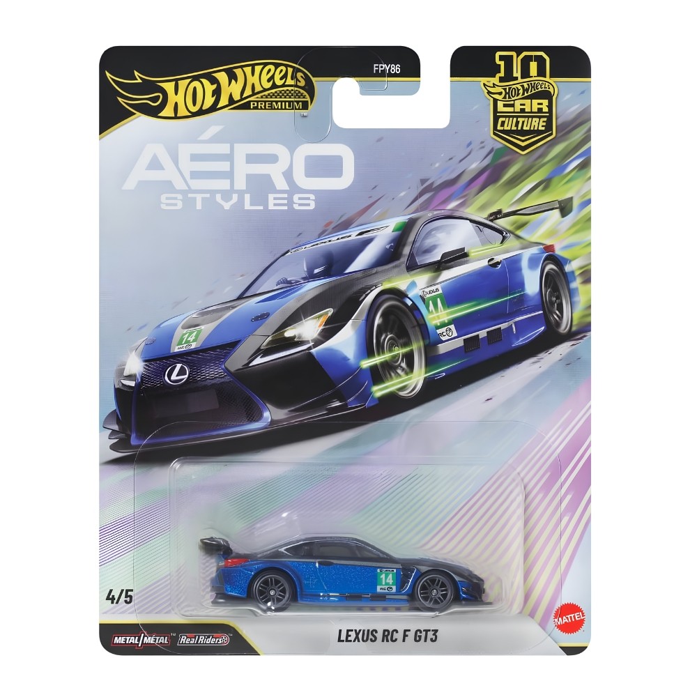Hot Wheels Aero Styles Lexus RC F GT3 Premium