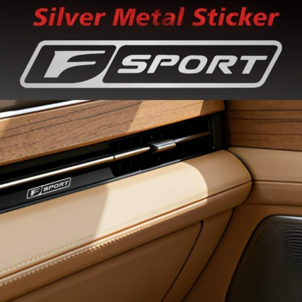 Kit 10 Peças Metálico Adesivo de Metal Carro Emblema Automotivo Acessórios para Carro For Lexus F Sport IS RX GS