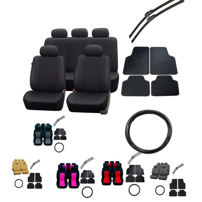 kit capa de banco automotivo carro completo tapete volante  limpador  todos carros lexus