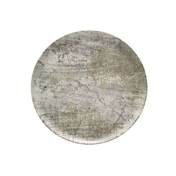 Prato Sobremesa Aquarelle Stone 22cm Design Rústico e Sofisticado com Textura de Pedra Natural