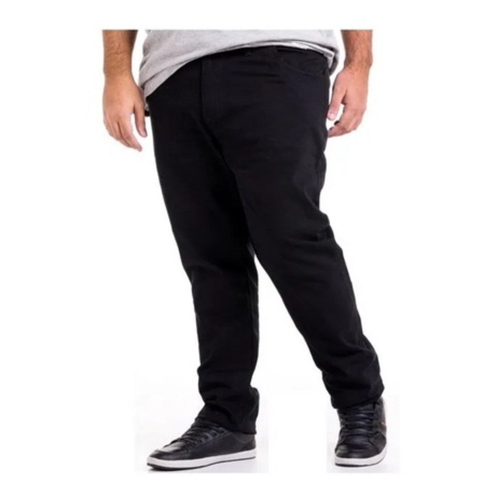 Jeans masculinos plus size 50 52 54 56 preto e escuro venda de fábrica