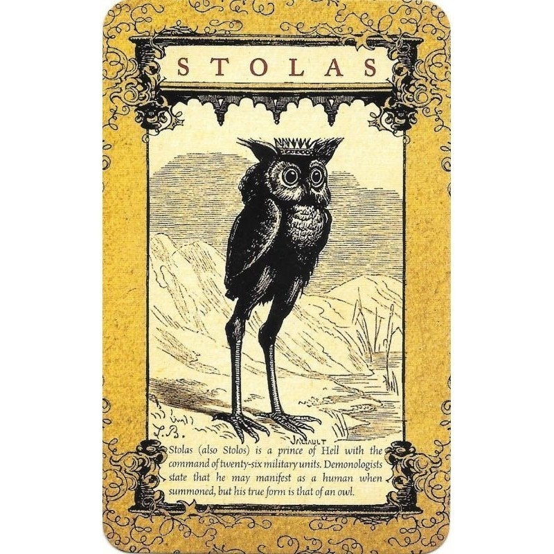 Quadro Demon Stolas Placa Decorativa MDF tamanho A4 28x20 Envio Imediato