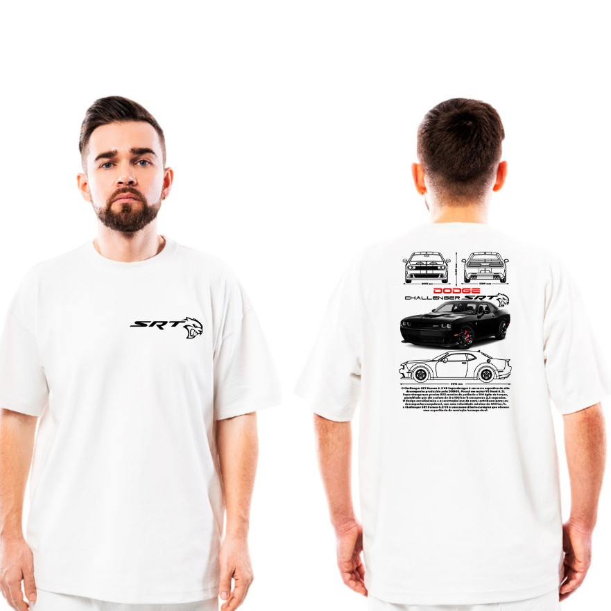 Camiseta T-shirt Camisa Carro Luxo Challenger SRT Demon Promoção