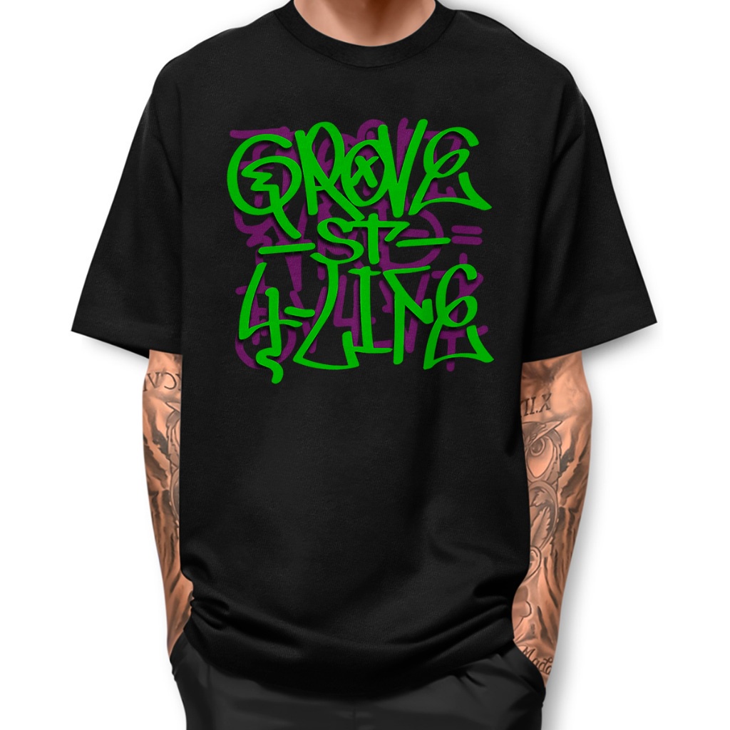 Camiseta  Grove ST Print GTA SA Basica Street Fio 30.1 Algodao Camisa