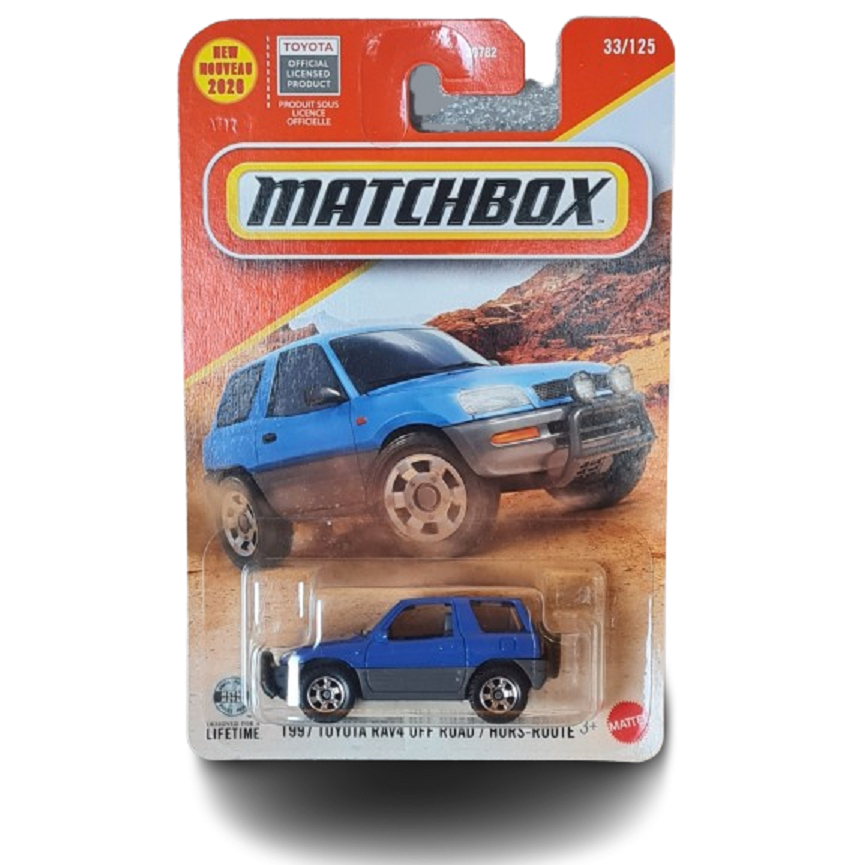 1997 TOYOTA RAV4 OFF ROAD HORS-ROUTE 2026 MATCHBOX 1:64 LACRADO