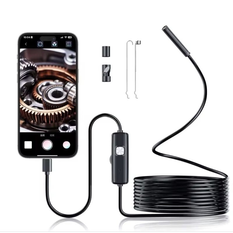 Câmera Sonda Endoscópica OTG Tipo-C 5.5mm ip67 Prova Água Foto Inspeção 1-M