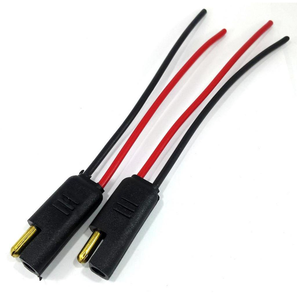 2 Pares Conector para Home Teather 2 vias com fio 1,5mm Plug Som Automotivo Caixas Acústicas