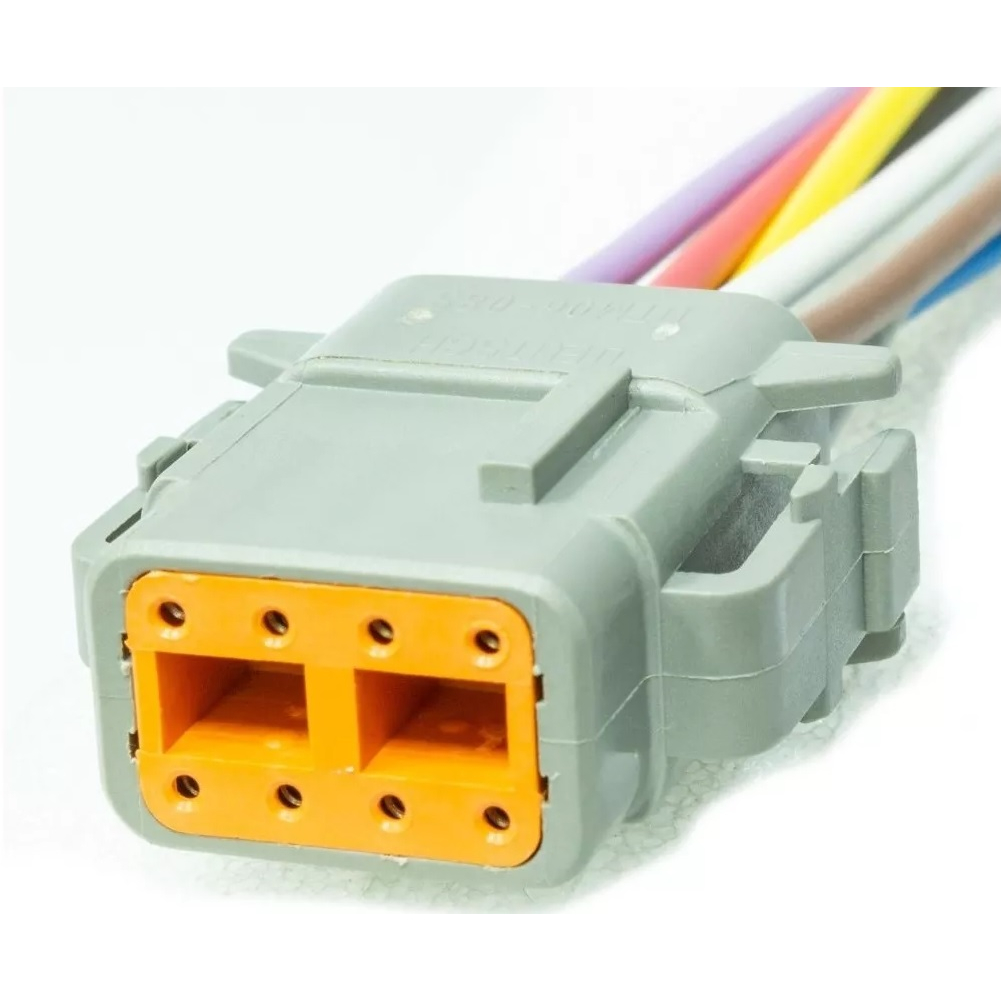 Chicote Plug 24v 8 Vias Linha deutsch  maquinas agricolas caminhões 1,5mm Tc Instal - Tc 108.1928