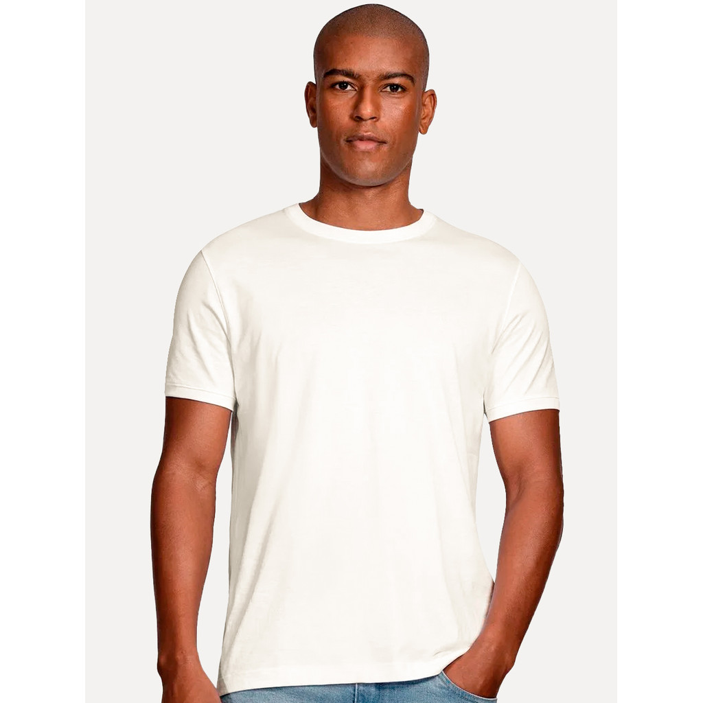 Camiseta Aramis Original Masculina Basic 3D Rubber Logo Off-White