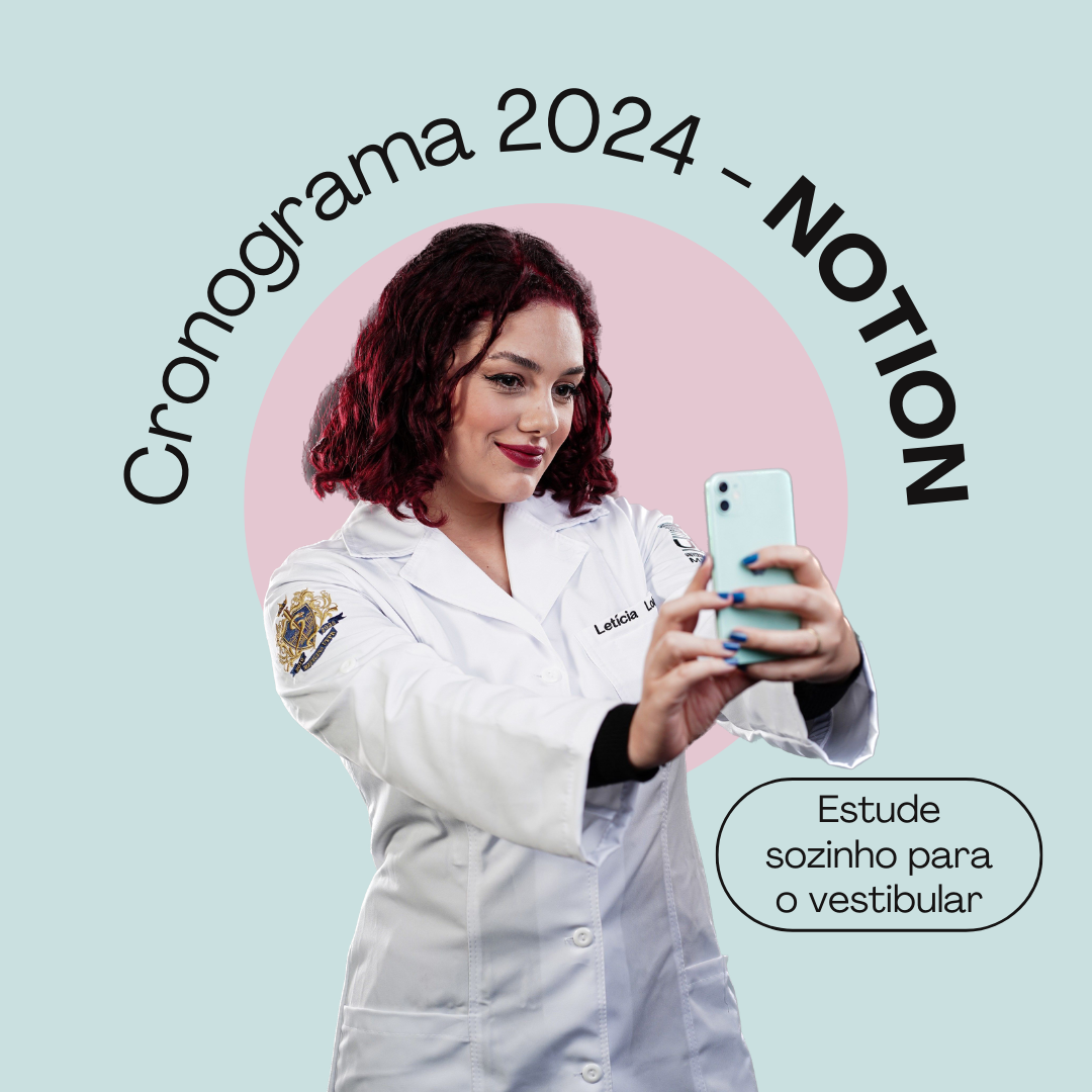 Cronograma de estudos COMPLETO VESTIBULARES 2024 (Notion) | Sonhos de Letícia