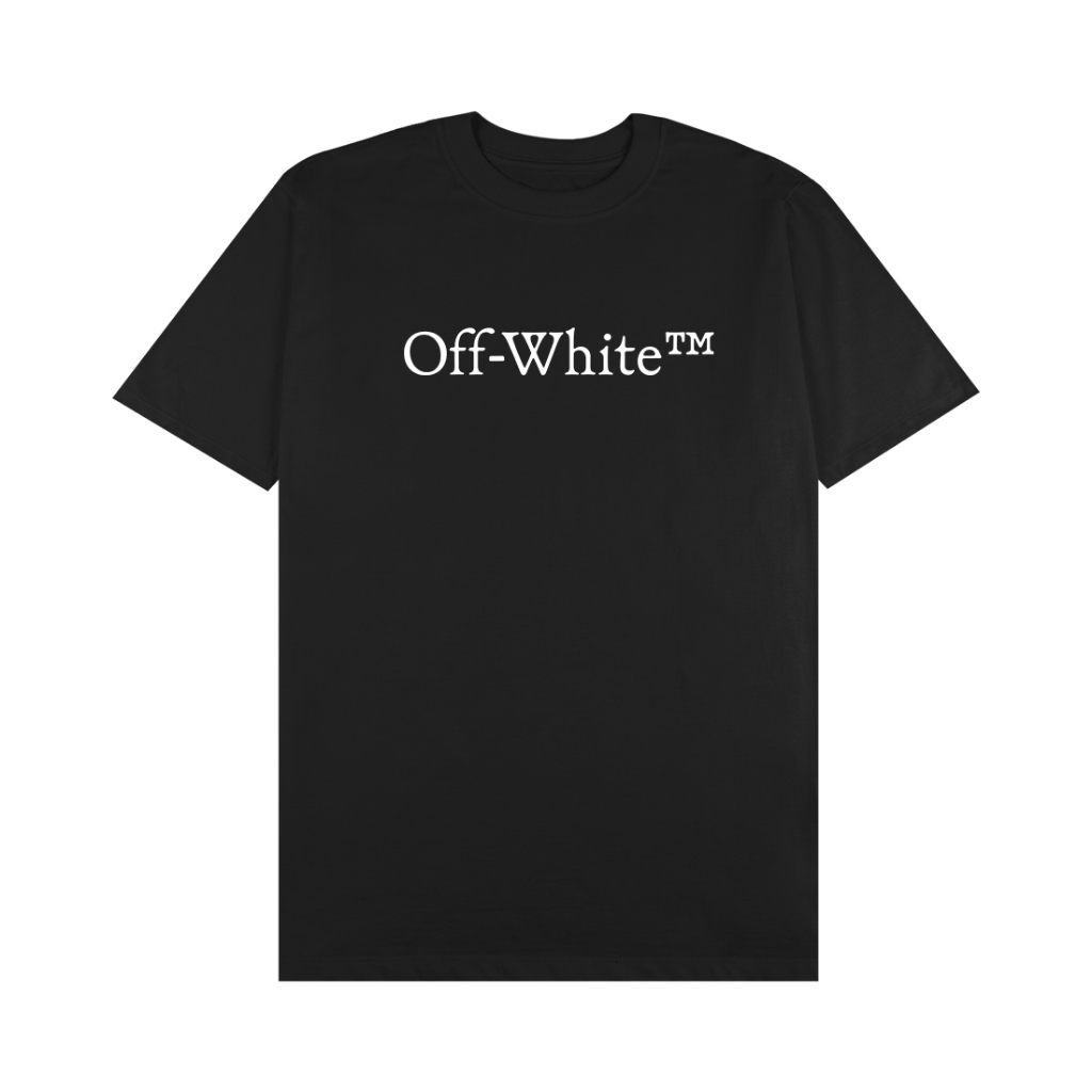 Camiseta Streetwear Off White Logo Estampada Oversized