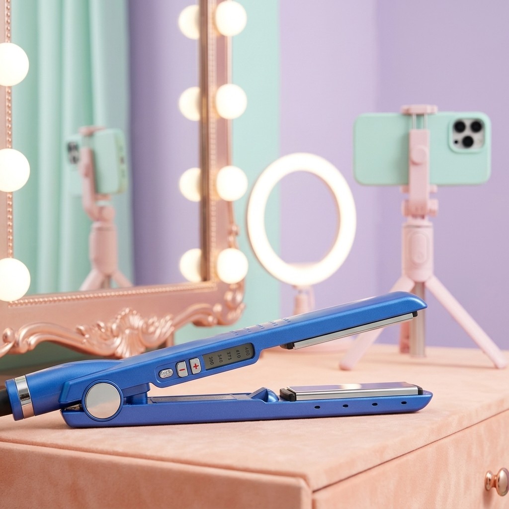 Chapinha Alisadora Profissional Nano Titanium Com Display LED Tecnologia Ionic Anti-Frizz Prancha De Cabelo 230C