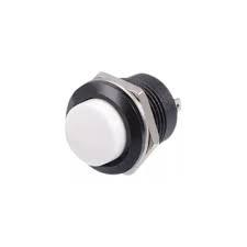 Kit 12 Peças - Chave Push Button branca Tipo Start - Bujão R13-507