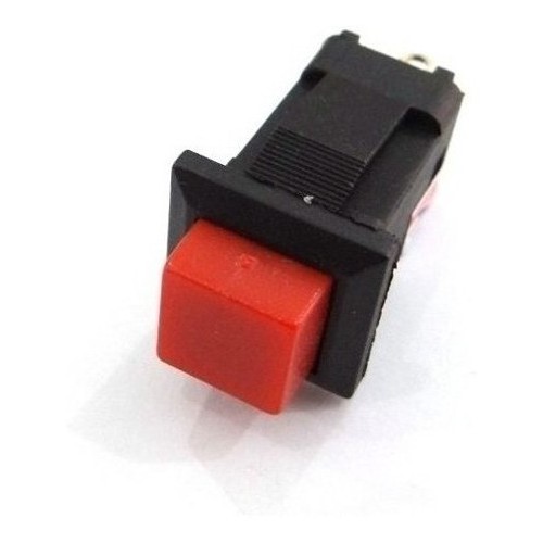 Kit 5 Peças Chave Push Button Ds-429 Vermelha 2t Com Trava