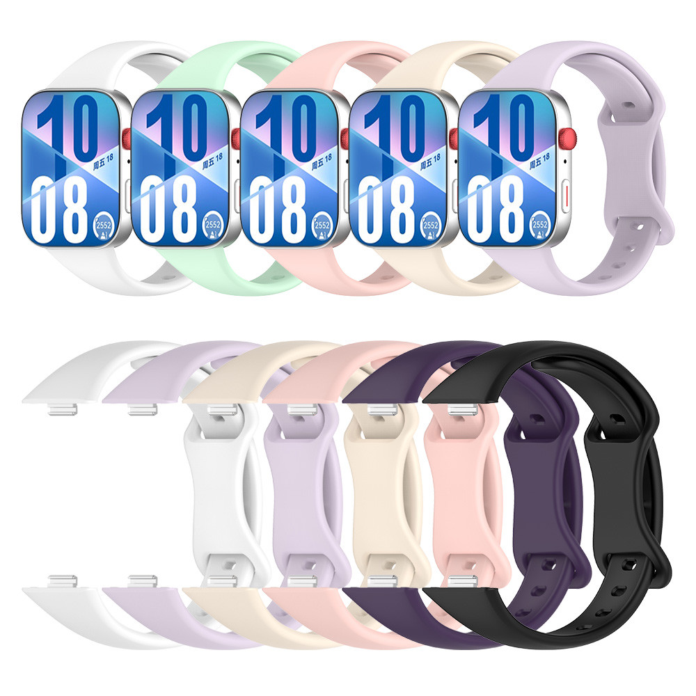 Pulseira Esportiva De Silicone Para Huawei Watch Fit 3/4 Pro Slim Rubber Band Cinto Acessórios Substituíveis Smartwatch