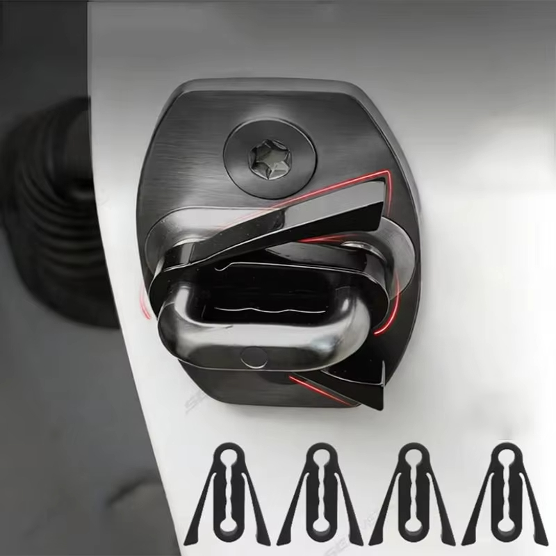 4 Pçs Atualizado Amortecedor Para Porta Lateral Almofada De Silicone Macio Do Carro Fivela À Prova De Som Anti-Vibração