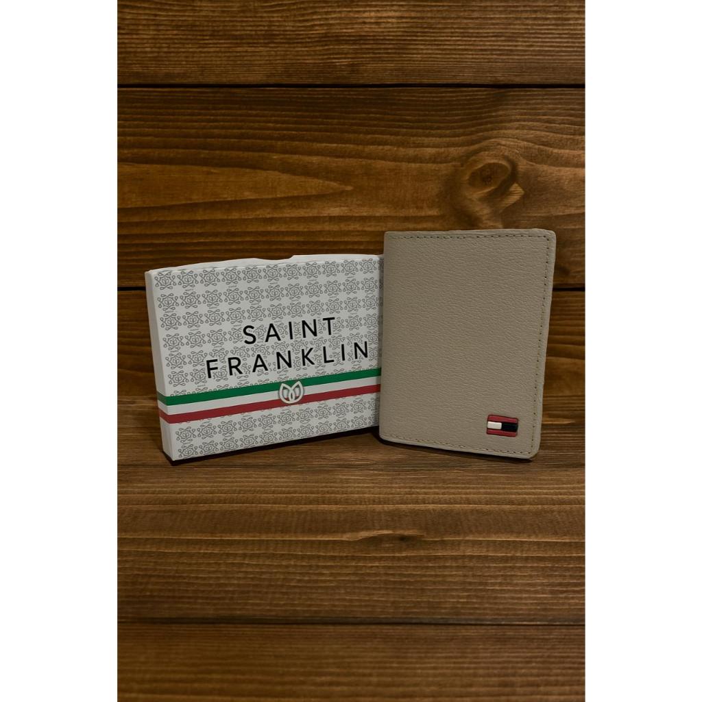 Carteira Slim SF Masculina Feminina Com Chaveiro De Brinde Saint Franklin