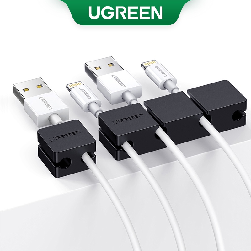 Ugreen Cabo Clipes Organizer Silicone Gestão De USB Flexível Winder Suporte Para Mouse Fone De Ouvido