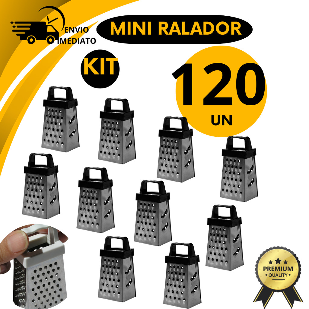 Mini Ralador Inox 4 Faces Portatil Cozinha Legumes Queijos Ralador Pequeno Alimentos Temperos