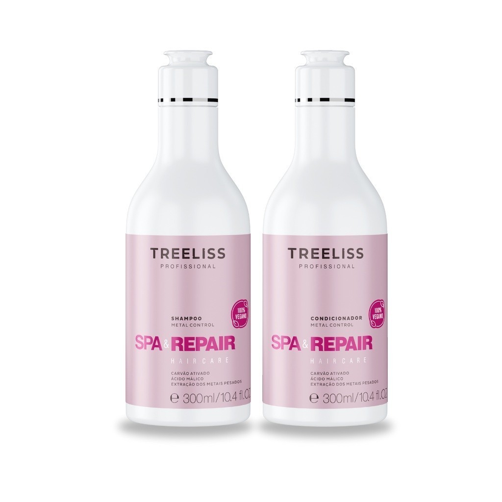 Kit Spa e Repair Hair Care Metal  Control Ativado  Treliss