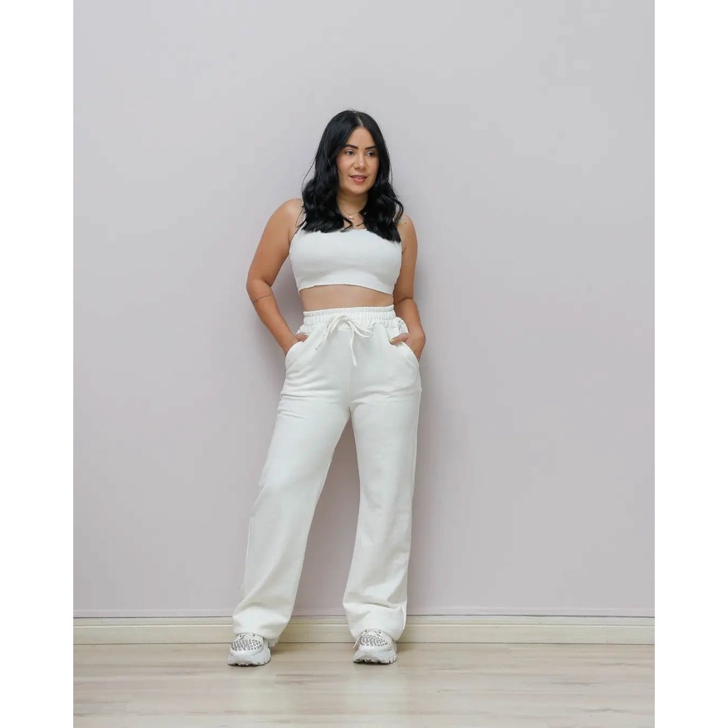 Calça modelo Pantalona em Moletinho Sucesso de vendas.