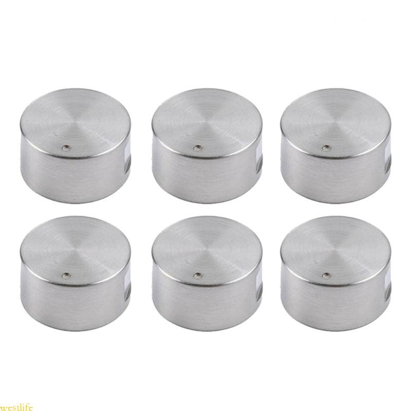 6 Peças Interruptor Botão Fogão Controle Metal Botões Forno Duráveis