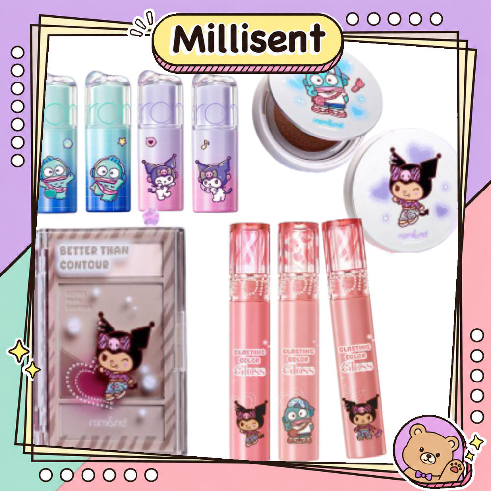 Sanrio Collection Brilho De Cor Brilhante/Mini Juicy Flash Lip Oil/Han All Brow Cara/Almofada UFO/Melhor Que Contorno