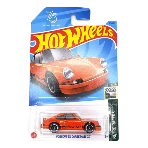 Hot Wheels Porsche 911 Carrera Rs 2.7 Retro Racers 8/10 Laranja