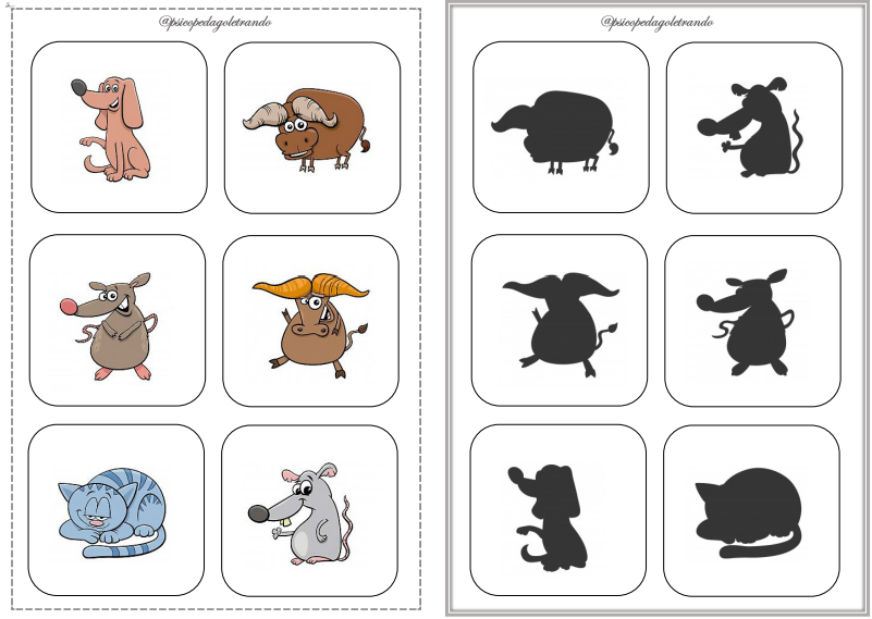 JOGO ASSOCIAÇÃO DAS SOMBRAS ÀS IMAGENS