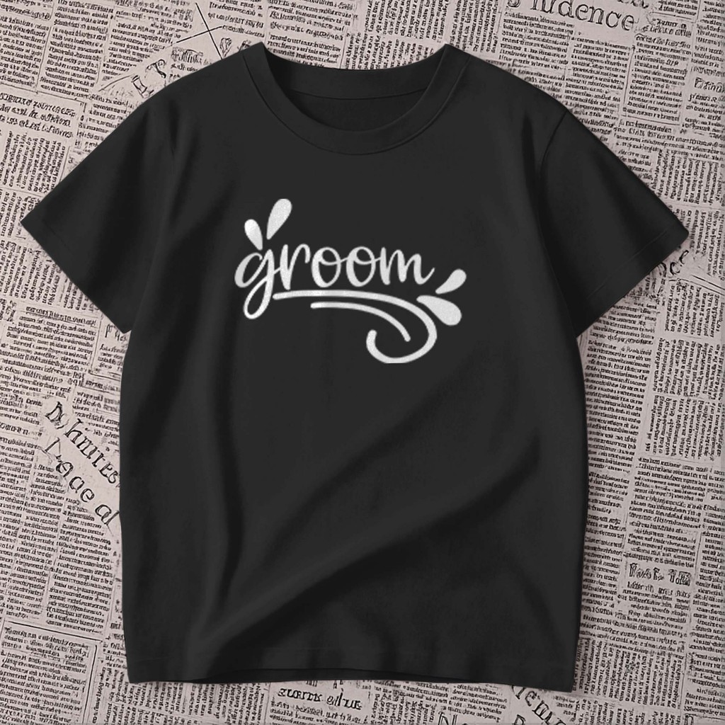 Camiseta estampada - groom | noivo | frase | blusa masculino  premium 100% algodão