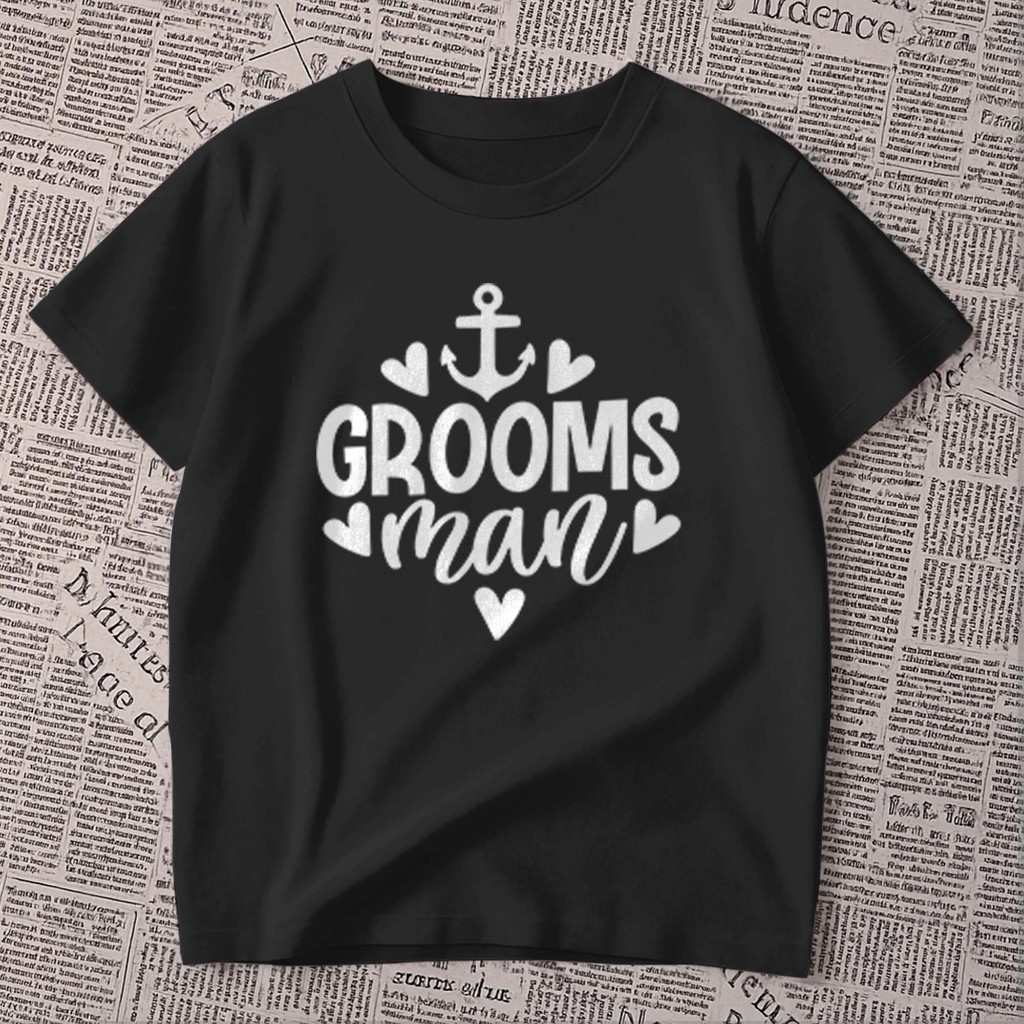 Camiseta estampada - Grooms man | Padrinho | frase | blusa masculina premium 100% algodão