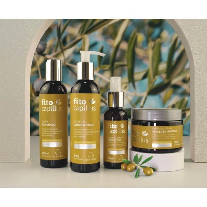 Fito Capillus Olive Oil Couro Cabeludo Inflamado Antiqueda Crescimento Acelerado e Fortalece Raiz.