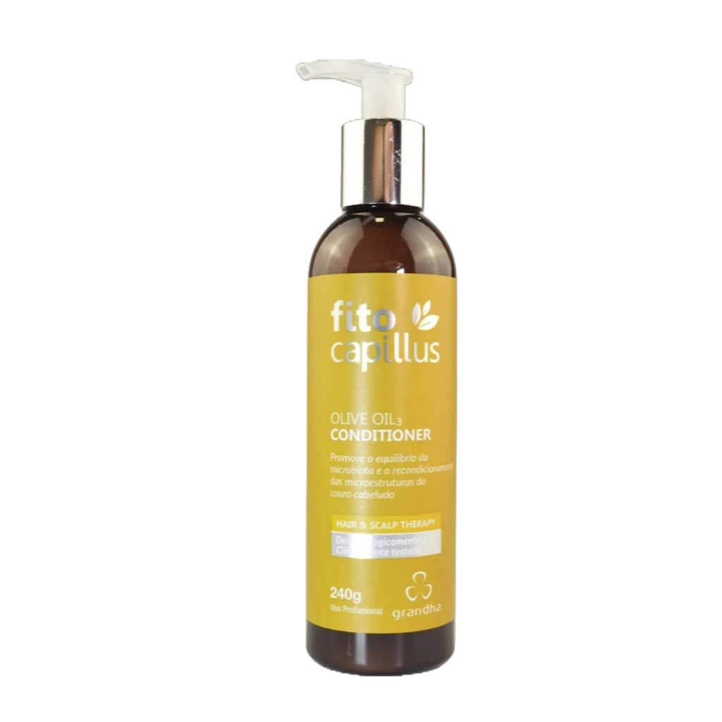 Olive Oil Conditioner Fito Capillus Olive 240g com Óleo de Girassol e Oliva