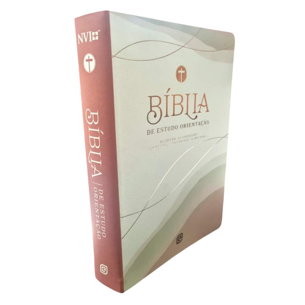 Livro: Bíblia De Estudo Orientação - NVI - Letra Normal - Capa Rose Olive