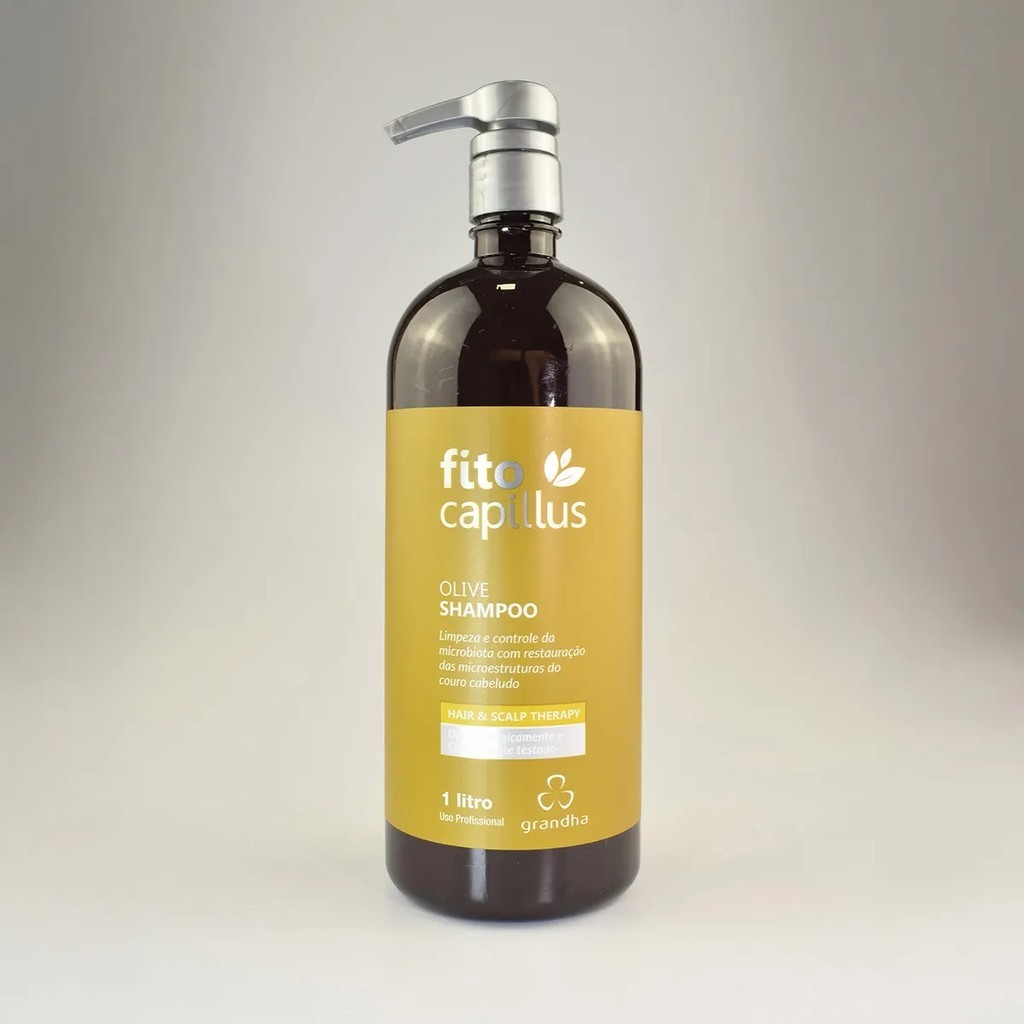 Fito Capillus Olive Shampoo Equilibrante para Pontas Secas e Raiz Oleosa 1 L