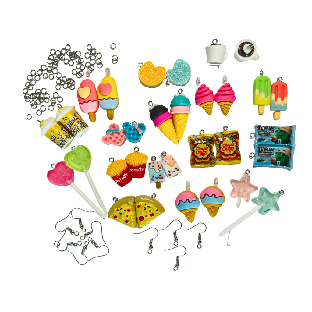 kit de pingentes para brinco colar chaveiro pulseira