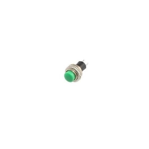 Kit 5 Peças- Chave Push Button Ds-314 Na Sem Trava Verde